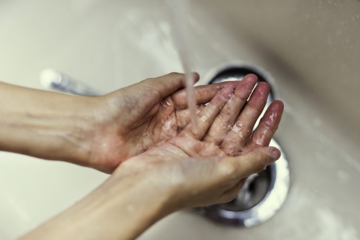 peske käed