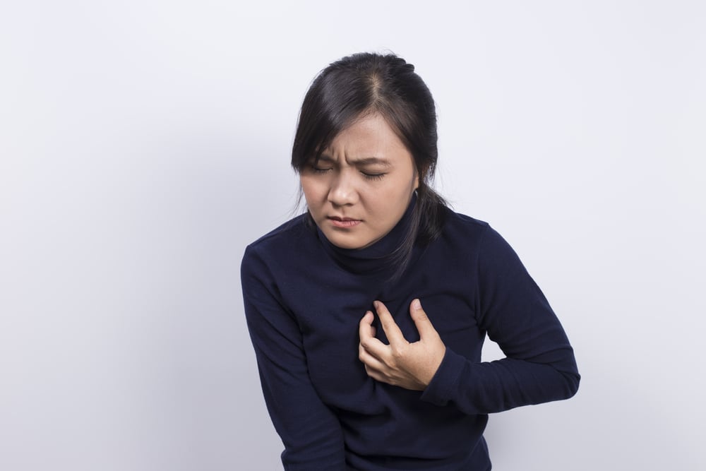 südamehaigusele iseloomulik valu rinnus